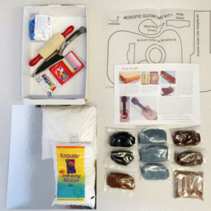 acoustic guitar cakes for dads on Father's Day DIY cake kit contents from Cake 2 The Rescue