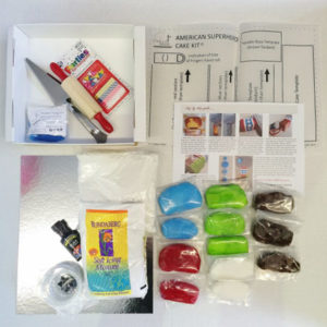 American Superhero birthday cake kit contents from Cake 2 The Rescue