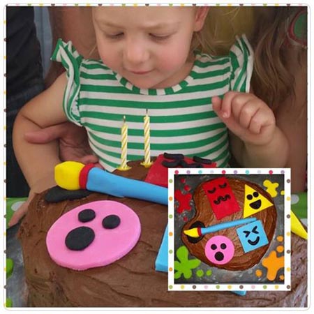 artist girls birthday cake idea DIY Cake kit from Cake 2 The Rescue