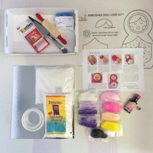 babushka Russian doll DIY cake kit contents from Cake 2 The Rescue