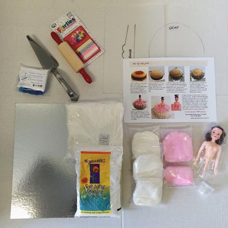 ballerina DIY cake kit contents from Cake 2 the rescue