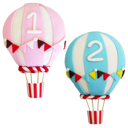 cute hot air balloon baby shower birthday cake DIY kit from Cake 2 The Rescue