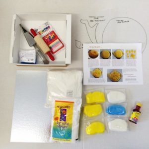 daffodil teapot Mother's Day DIY cake kit contents from from Cake 2 The Rescue