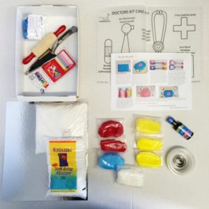 doctors bag cake DIY Cake kit contents from Cake 2 The Rescue