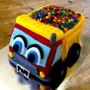 Dump truck birthday cake kit from Cake 2 The Rescue