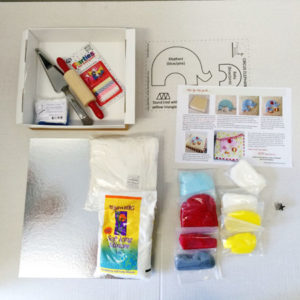 easy circus cake first birthday boy cake kit contents from Cake 2 The Rescue
