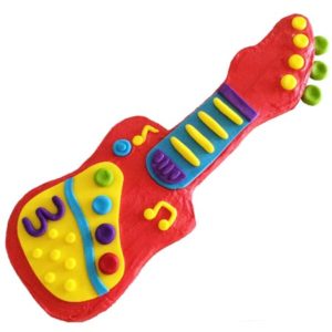 easy toy guitar perfect for wiggles themed birthday party DIY cake kit from Cake 2 The Rescue