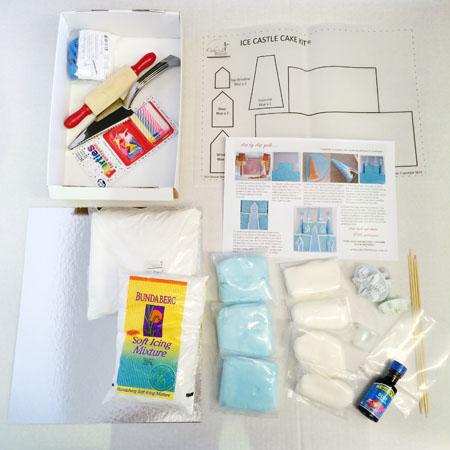 Ice Castle girls kit contents from Cake 2 The Rescue