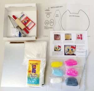 kitty cat birthday party theme DIY cake kit contents from Cake 2 The Rescue