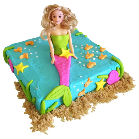 Ocean Mermaid Ariel birthday cake DIY kit from Cake 2 The Rescue