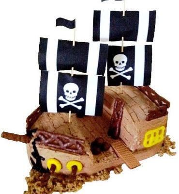 Pirate ship birthday cake DIY kit from Cake 2 The Rescue