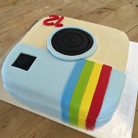 retro camera tween and teen birthday DIY cake kit from Cake 2 The Rescue