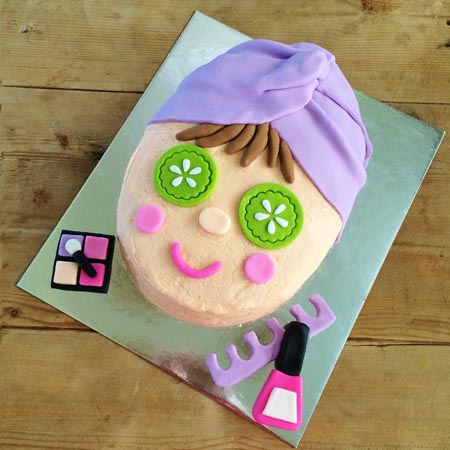 spa girl and BFF tween or teen birthday party DIY cake kit from Cake 2 The Rescue