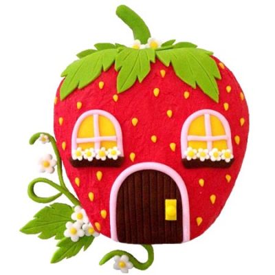 strawberry house fairy garden girls birthday DIY cake kit from Cake 2 The Rescue