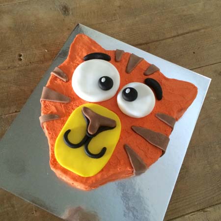 tiger animal themed birthday cake DIY cake kit from Cake 2 The Rescue