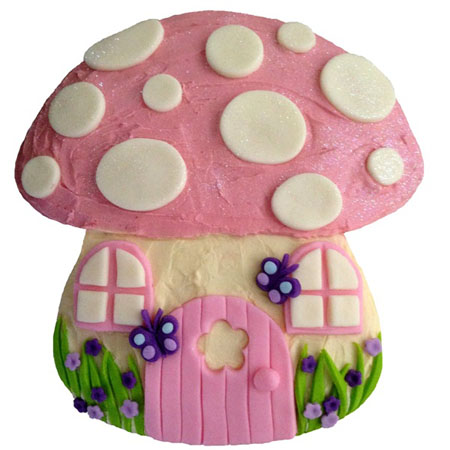 toadstool pink enchanted garden birthday cake DIY kit from Cake 2 The Rescue