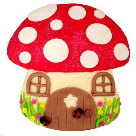 toadstool red enchanted garden baby shower DIY kit from Cake 2 The Rescue