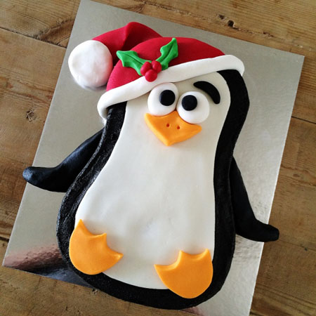 Christmas penguin kids DIY cake kit from Cake 2 The Rescue