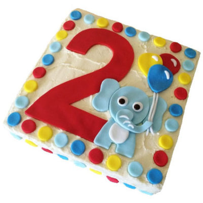 Elephant 1st Birthday cake DIY kit from Cake 2 The Rescue