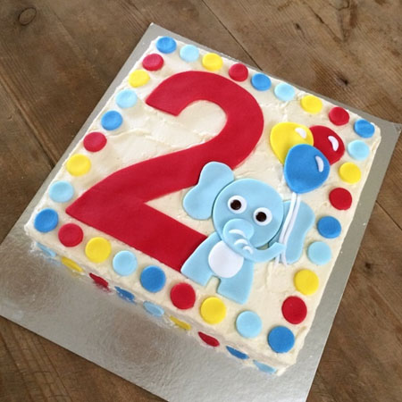 Elephant 1st birthday cake kit from Cake 2 The Rescue