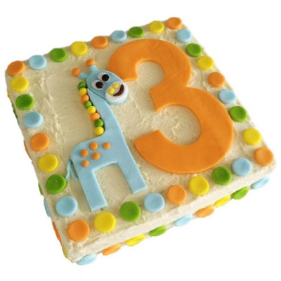 number giraffee first birthday cake DIY kit from Cake 2 The Rescue
