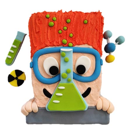 science kid birthday boy or girl DIY cake kit from Cake 2 The Rescue