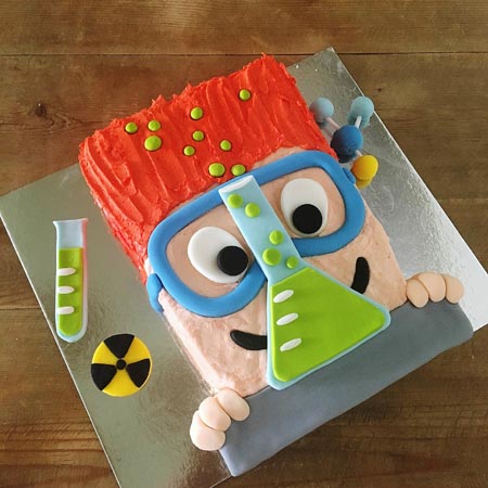 science themed birthday party DIY cake kit contents from Cake 2 The Rescue