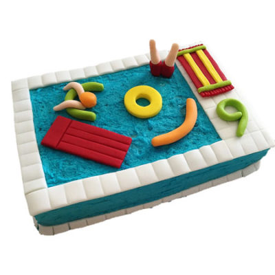 Pool party birthday cake DIY kit from Cake 2 The Rescue