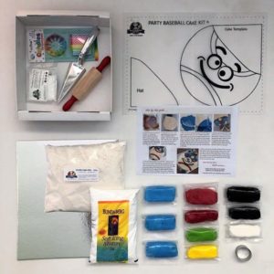 baseball sport themed birthday party DIY cake kit contents from Cake 2 The Rescue