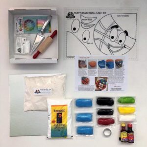 basketball sport themed birthday party DIY cake kit contents from Cake 2 The Rescue