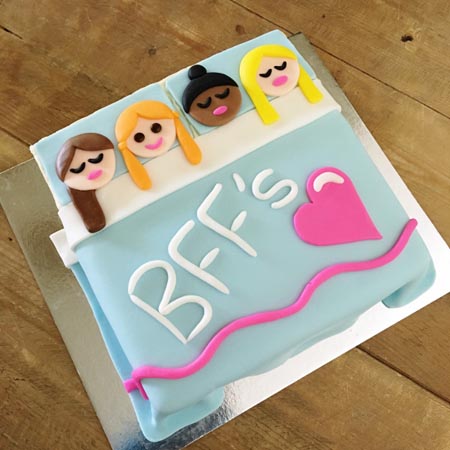 sleepover and BFF tween or teen birthday party DIY cake kit from Cake 2 The Rescue