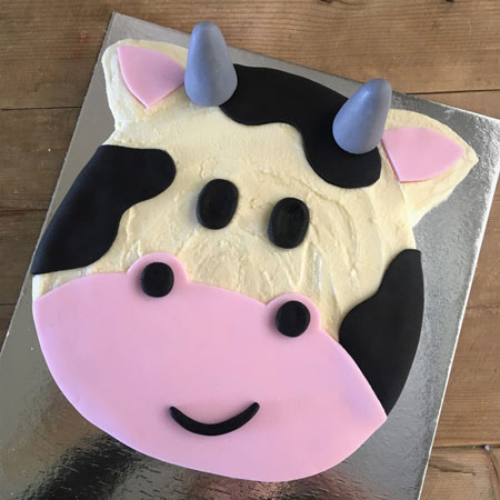 Cow first birthday cake kit from Cake 2 The Rescue