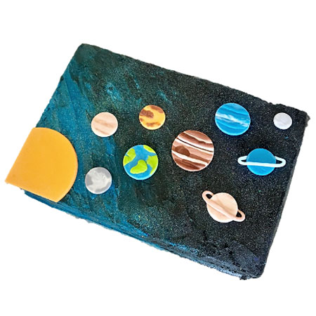 Solar system outer space cake DIY kit from Cake 2 The Rescue