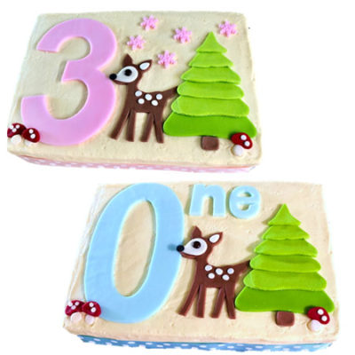 first birthday little deer cake DIY kit from Cake 2 The Rescue
