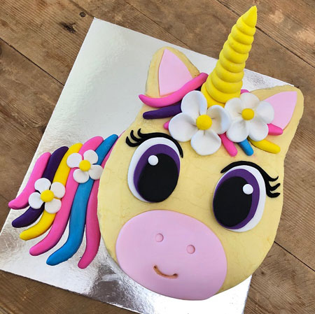 first birthday flower unicorn pink and purple cake DIY kit from Cake 2 The Rescue