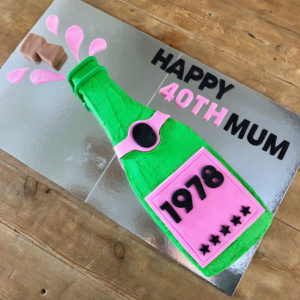 champagne bottle birthday girl 18th, 21st, 40th birthday cake DIY kit from Cake 2 The Rescue