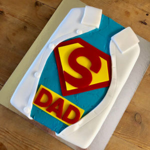 superdad and best dady and best poppy Father's Day cake DIY cake kit from Cake 2 The Rescue