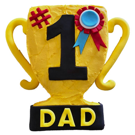 trophy Father's Day cake DIY cake kit from Cake 2 The Rescue