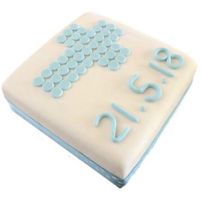 traditional cross christening cake boy DIY kit from Cake 2 The Rescue