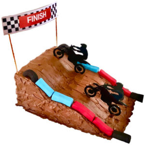 dirt bike teens birthday DIY cake kit from Cake 2 The Rescue