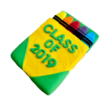 Crayon end of school year cake DIY kit from Cake 2 The Rescue