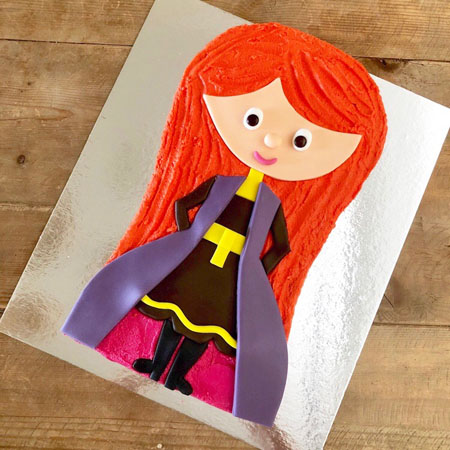 Autumn Princess frozen themed birthday cake kit from Cake 2 The Rescue