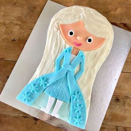 Ice princess frozen themed birthday cake kit from Cake to the Rescue