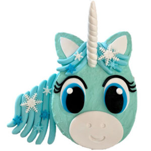 snowflake unicorn frozen themed first birthday cake DIY kit from Cake 2 The Rescue