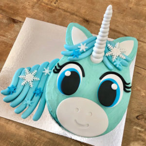 snowflake unicorn winter wonderland baby shower DIY cake kit from Cake 2 The Rescue