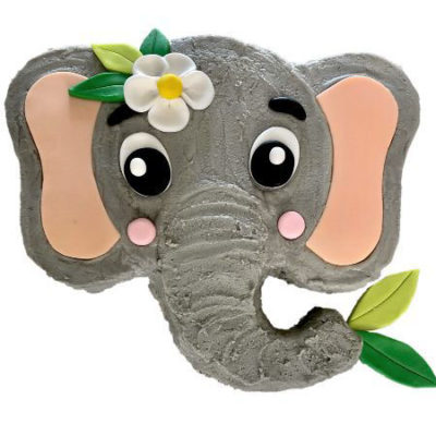 easy baby jungle elephant baby shower cake DIY kit from Cake 2 The Rescue