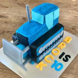 birthday boy bulldozer construction birthday cake DIY cake kit from Cake 2 The Rescue