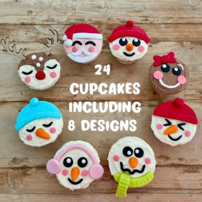 cute-christmas-cupcakes-for-kids-santa-rudolph-snowman