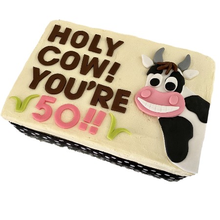 Holy Cow You're Old Birthday DY Cake Kit | Funny Meme Cakes