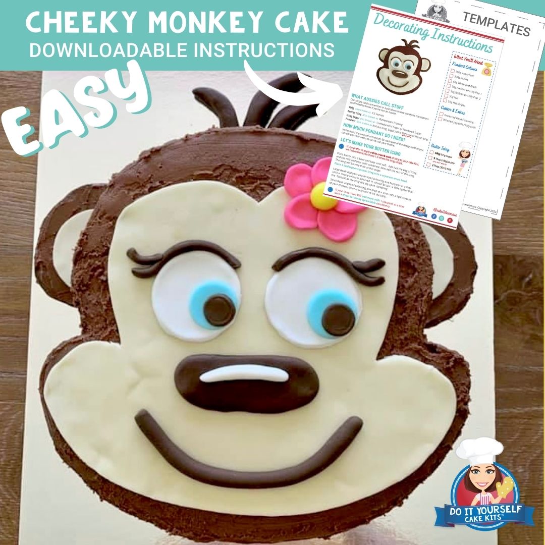 Send Cute Monkey On the Top Cake Online - GAL21-96184 | Giftalove